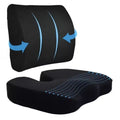 Ergonomic Memory Foam Seat Cushion with Lumbar Support