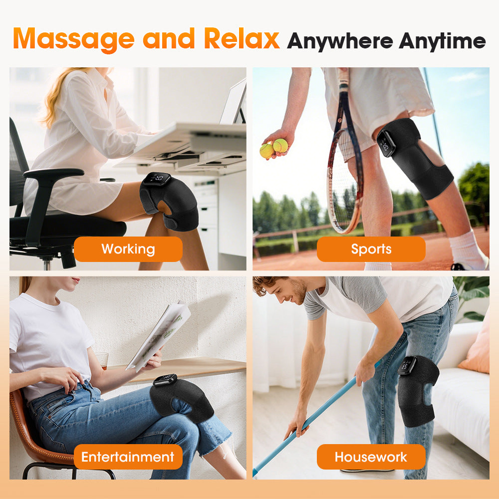 Heated Knee Massager with Vibration – Rechargeable