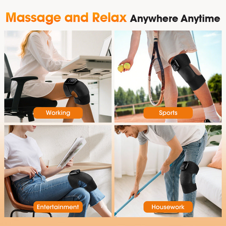 Heated Knee Massager with Vibration – Rechargeable