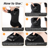 Heated Knee Massager with Vibration – Rechargeable