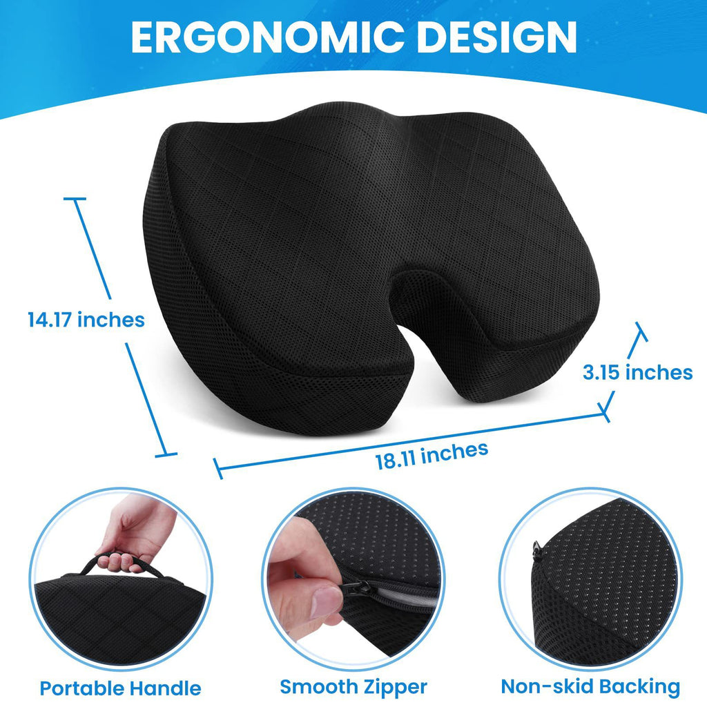 Memory Foam Ergonomic Seat Cushion