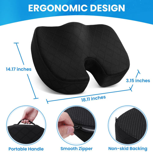 Memory Foam Ergonomic Seat Cushion